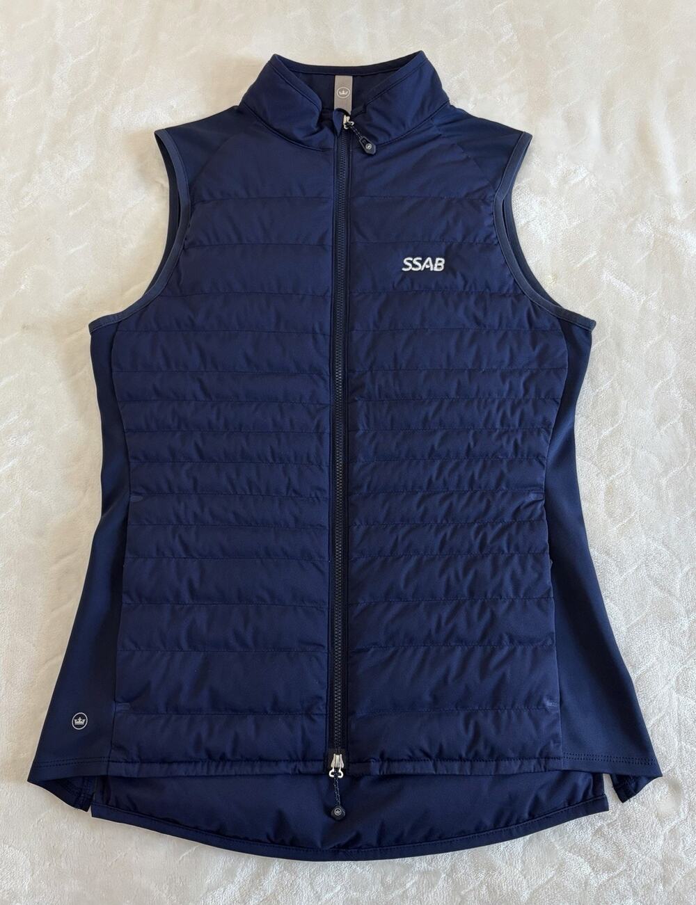Peter Millar Women Size S Fuse Elite Vest Quilted Softshell Full Zip Golf Logo